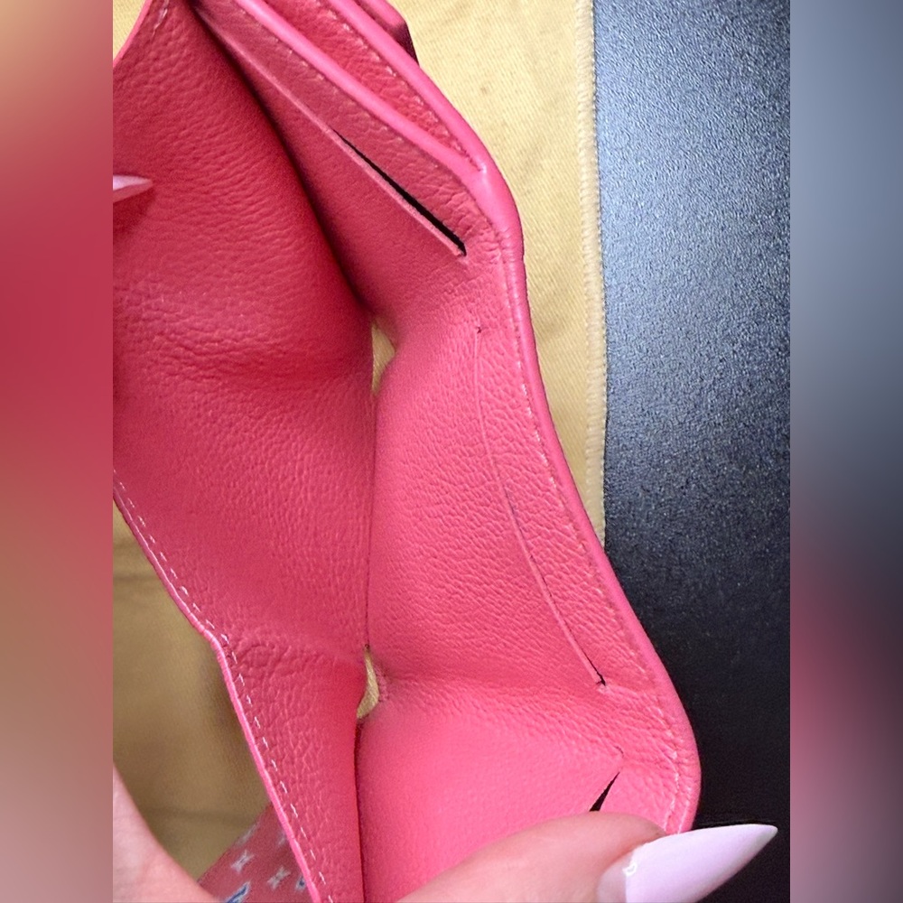 Louis Vuitton Portefeuille Lock Mini Wallet Pink Calf Leather LV - Picture 7 of 12